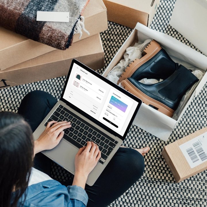 Online winkelen - Vierkant